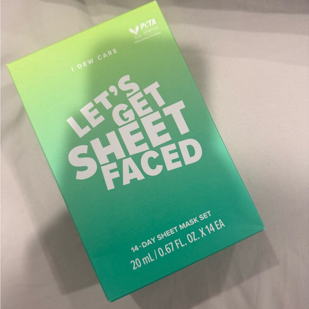 I Dew Care “Let’s Get Sheet Faced” 14-Day Mask Set